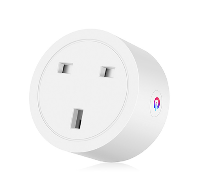 مجموعة قابس واي فاي ذكي من بورودو لايف ستايل المملكة المتحدة 16امبير مع التحكم الصوتي متوافق مع اليكسا امازون و جوجل هوم اسيستانت ، مقبس توصيل ذكي صغير - أبيض