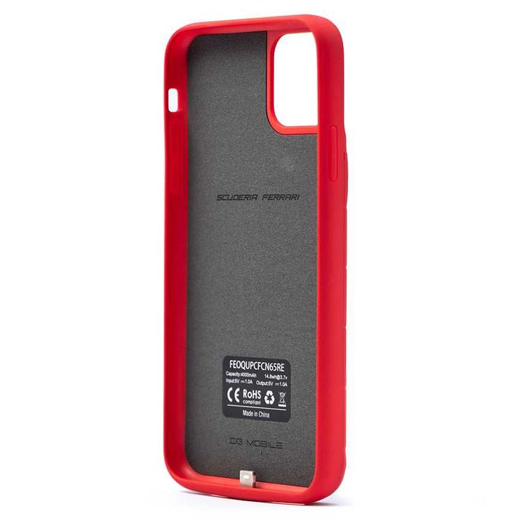 Ferrari Off Track Full Cover Power Case 4000mAh for iPhone 11 Pro Max, Officially Licensed, Shock Resistant, Scratches Resistant
