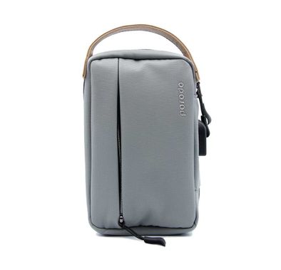 حقيبة تخزين جلدية مريحة من بورودو، 8.2 بوصة - أسود