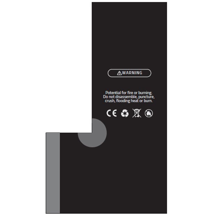بطارية هاتف بوليمر ليثيوم أيون بقوة 3969 مللي أمبير، 15.08 واط ساعة لهاتف آيفون 11 برو ماكس - أسود