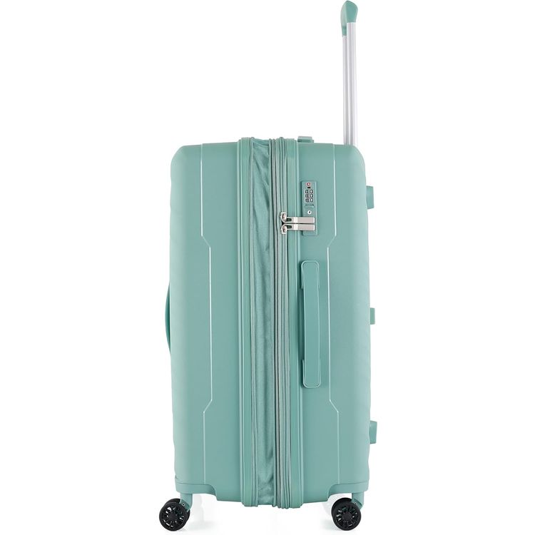 حقيبة أمتعة HT، حافظة صلبة مصنوعة من مادة البولي بروبيلين (PP) - متوسطة/خضراء