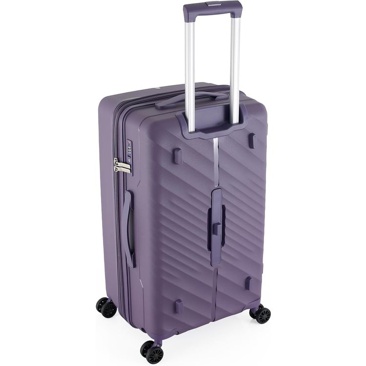 H.T Luggage Bag, Hard Case Polypropylene (PP) Material - Large/Purple