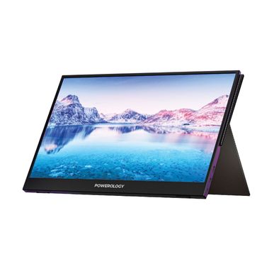Powerology Portable Full HD Ultra-Slim Monitor - Black