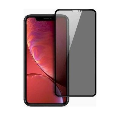 iGuard by Porodo 3D Curved-Edge Glass Screen Protector Compatible for iPhone 11 (6.1") Full Screen Protection, Seamless Fitting, Anti-Peeping 180 Degree Privacy Tempered Glass - Black