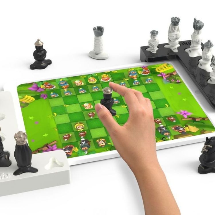 Tacto Chess by PlayShifu (app Based) - sets of 6 figurines (king, queen, knight, bishop, rook, and pawn), with 1-2 players STEM Toy for Both Boys and Girls Between The Ages of 6+