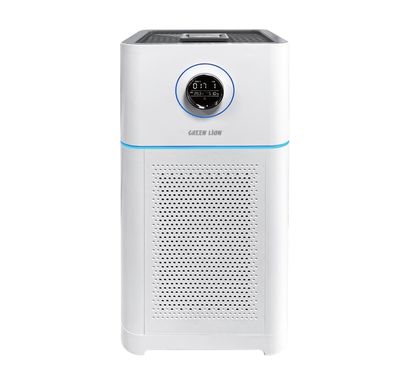 Green Lion Intelligent Air Purifier Pro with 40-60 M²  Effective Coverage Area, 68W Rated Power, OLED Touch Display, Remote Control, 4 Speed Controls, HEPA Filter - White