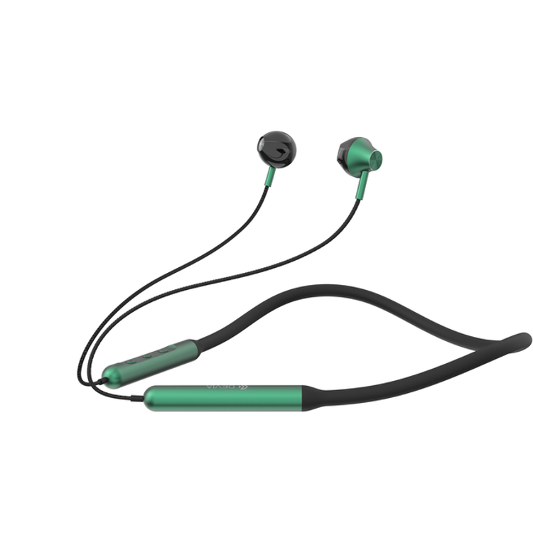 Devia Smart Series Silicone Neckband Headset | Ergonomic Design Bluetooth Headset - Gray / Silver