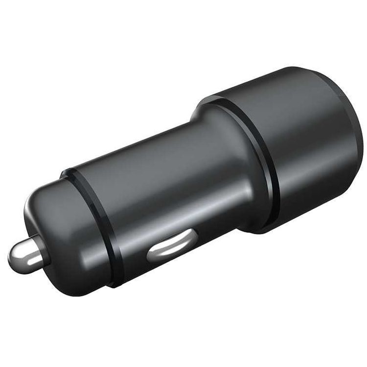 Powerology USB C Car Charger, Aluminum 36W 2 Port Type C PD Fast Charging 18W Power Delivery and Quick Charge 3.0 Compatible with Smartphones