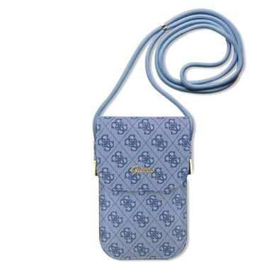 Guess 4G Cord Script Wallet Bag - Blue