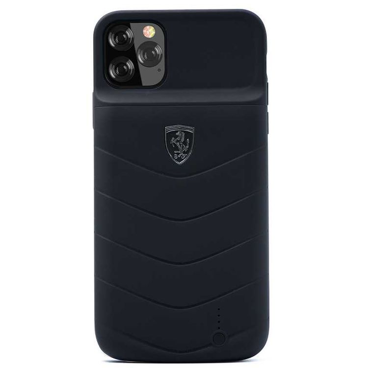 Ferrari Off Track Full Cover Power Case 4000mAh for iPhone 11 Pro Max, Officially Licensed, Shock Resistant, Scratches Resistant