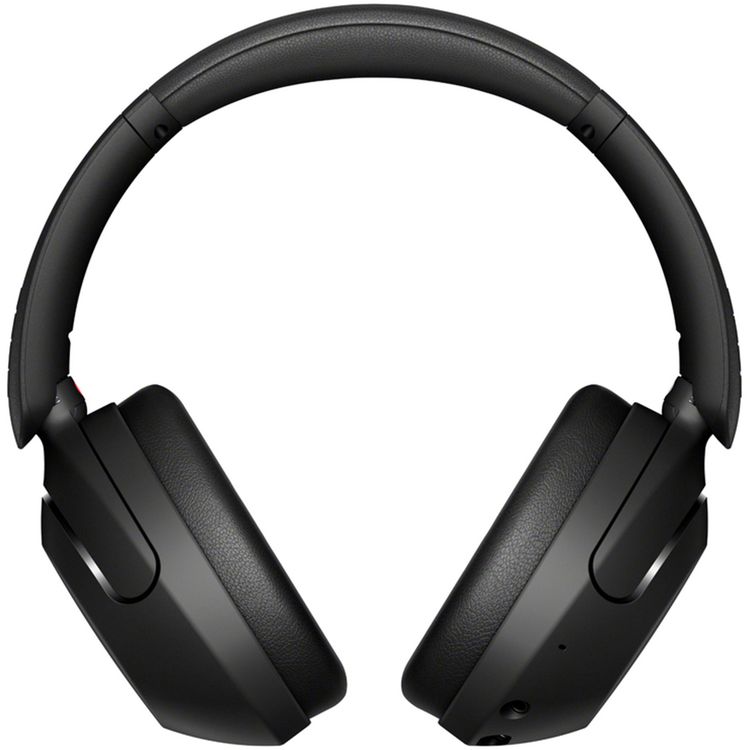 سماعات رأس لاسلكية Sony WH-XB910N مع خاصية إلغاء الضوضاء، متوافقة مع Google Assistant وAlexa، تصميم عملي وقابل للطي، التبديل بين الأجهزة بسهولة - أسود