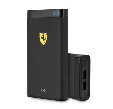 Ferrari On Track Wireless Power Bank 10000mAh - Black
