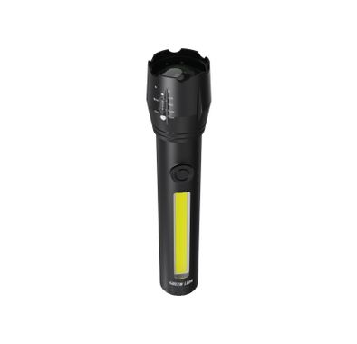 Green Lion 2 in 1 Adjustable Torch  - Black
