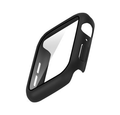 جراب واقي شاشة فيفا مدريد فينو متوافق مع ساعة ابل ، جراب واقٍ كامل من ممتص الصدمات ، جراب بديل ماص للصدمات ومضاد للخدش متوافق مع 42 / 44 ملم -اسود-