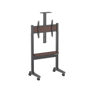 Powerology Electric TV Stand, 118-158cm Adjustable Height, 70kg Max Load - Black