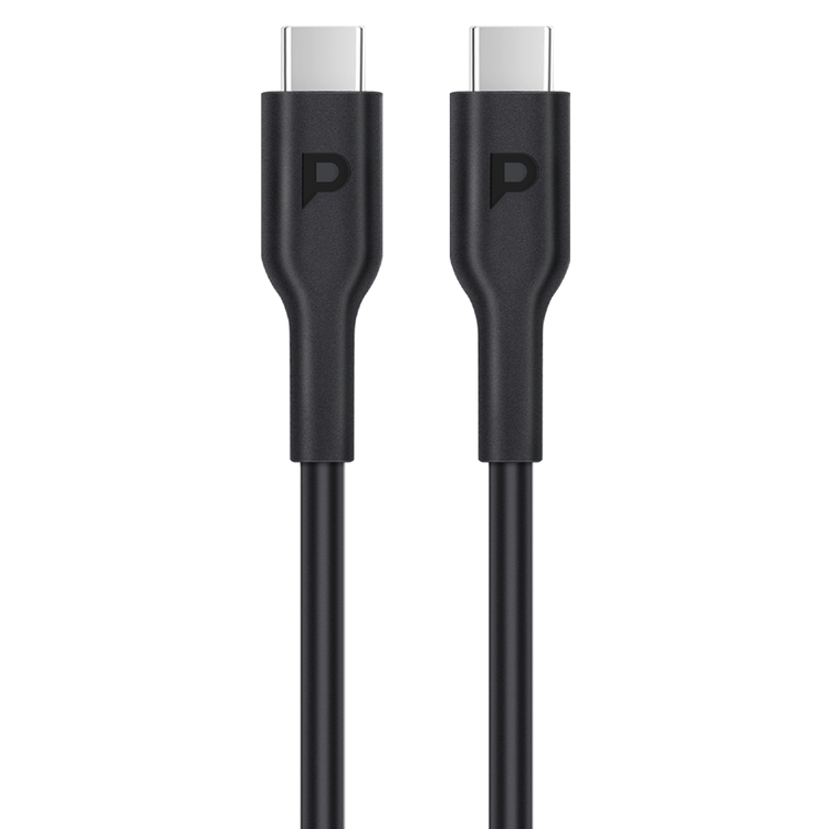 Powerology Ultra-Quick Car Charger 130W with 0.9m (3ft) Type-C To Type-C Cable - Black