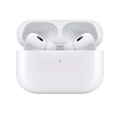 Green Lion Earbuds Pro 2 with Active Noise Cancellation, Built-in Microphone, High-Excursion Driver Speaker, Wireless Charging, 5 Hours Working Time - White