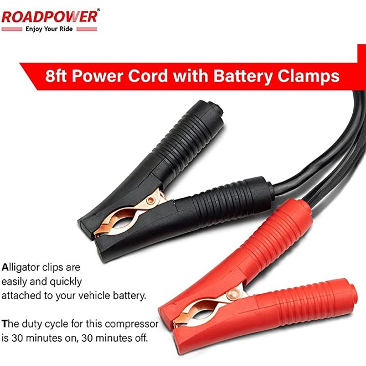 Roadpower Dual Cylinder Car Air Compressor Ultra Extreme 4X4 Tire Super Air Flow Portable with Carry Bag