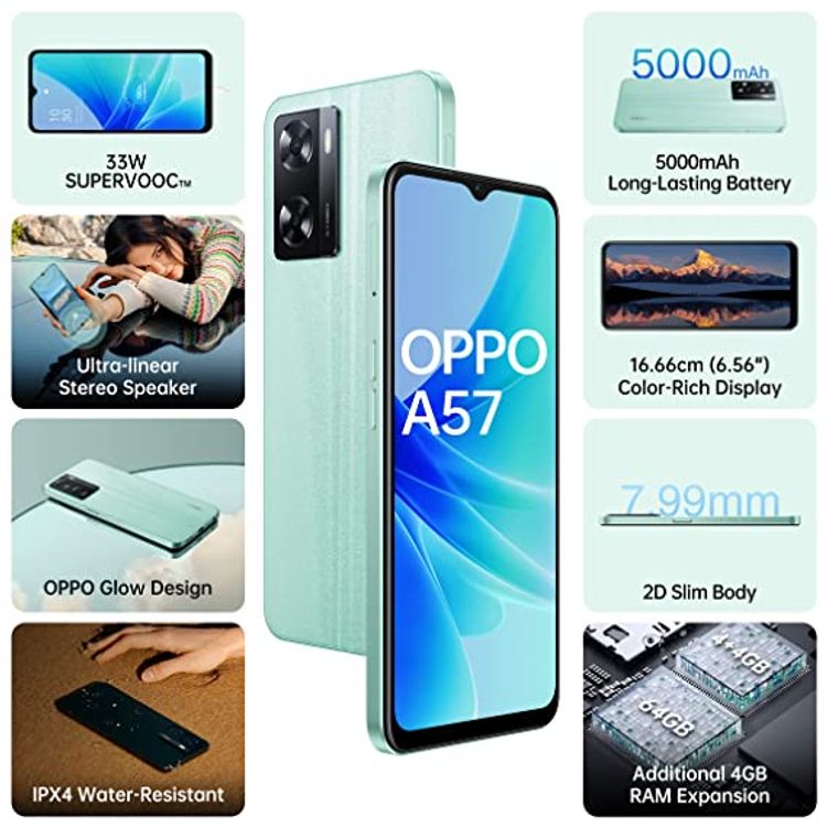 OPPO A57 RAM 4GB 64GB Glowing green TRA