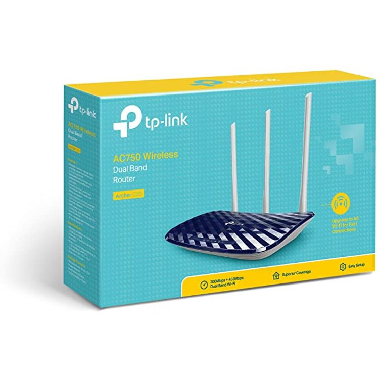 TP-Link AC750 Wireless Dual Band Router - Blue