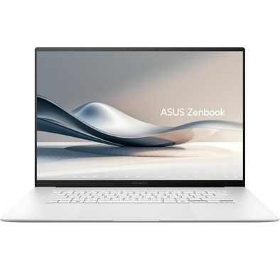 لاب توب ASUS Zenbook S 16 OLED - UM5606WA-RK233W - AMD Ryzen AI 9 HX 370، ذاكرة وصول عشوائي سعتها 32 جيجابايت، قرص SSD سعة 2 تيرابايت، AMD Radeon 890M، شاشة OLED بدقة 3K (2880x1800) بمعدل تحديث 120 هرتز، نظام التشغيل Windows 11 Home - أبيض اسكندنافي