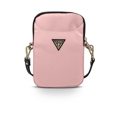 سي جي موبايل جيس حقيبة هاتف نايلون بشعار مثلث معدني وحزام كتف قابل للتعديل ، يسهل حملها ، حقيبة تخزين محمولة رفيعة وخفيفة الوزن مناسبة للخارج ، الأعمال ، المكتب ، المدرسة المرخصة رسميًا