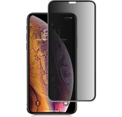 iGuard by Porodo 3D Curved-Edge Glass Screen Protector for iPhone 11 Pro (5.8") Full Screen Protection, Seamless Fitting, Anti-Peeping 180 Degree Privacy Tempered Glass Black