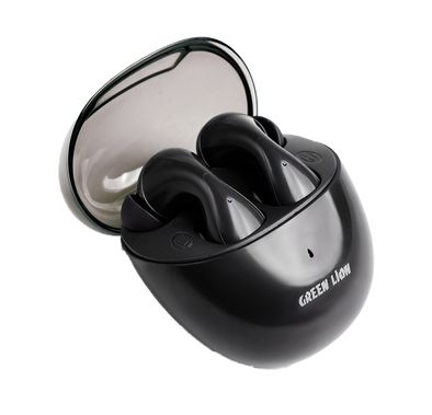 Green Lion Athens Wireless Earbuds, 4 Hours Playing Time, 70 Min Charging Time, Multi-Function Touch, FTD Chipset, 200 mAh Battery Capacity - Black