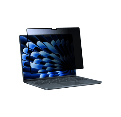 واقي شاشة الخصوصية Levelo Air Shield لجهاز MacBook Air مقاس 13.6 بوصة - أسود