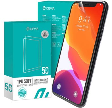 Devia Intelligent TPU Soft Protective Front Film ( 50pcs ) - Crystal Clear