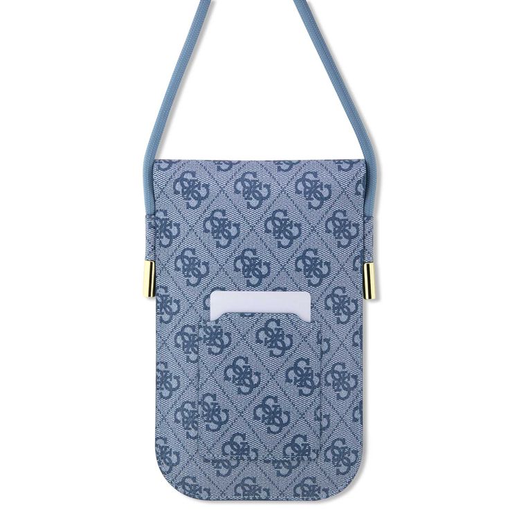 Guess 4G Cord Script Wallet Bag - Blue