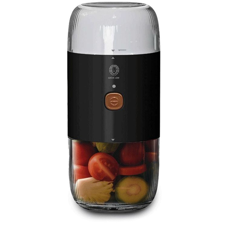 مفرمة ومطحنة محمولة من جرين ليون - أسود