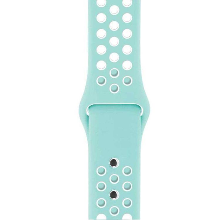 iGuard by Porodo Nike Watch Band, Fit & Comfortable Replacement Wrist Band, Adjustable Straps Compatible for Apple Watch 40mm / 38mm - Mint Green / White
