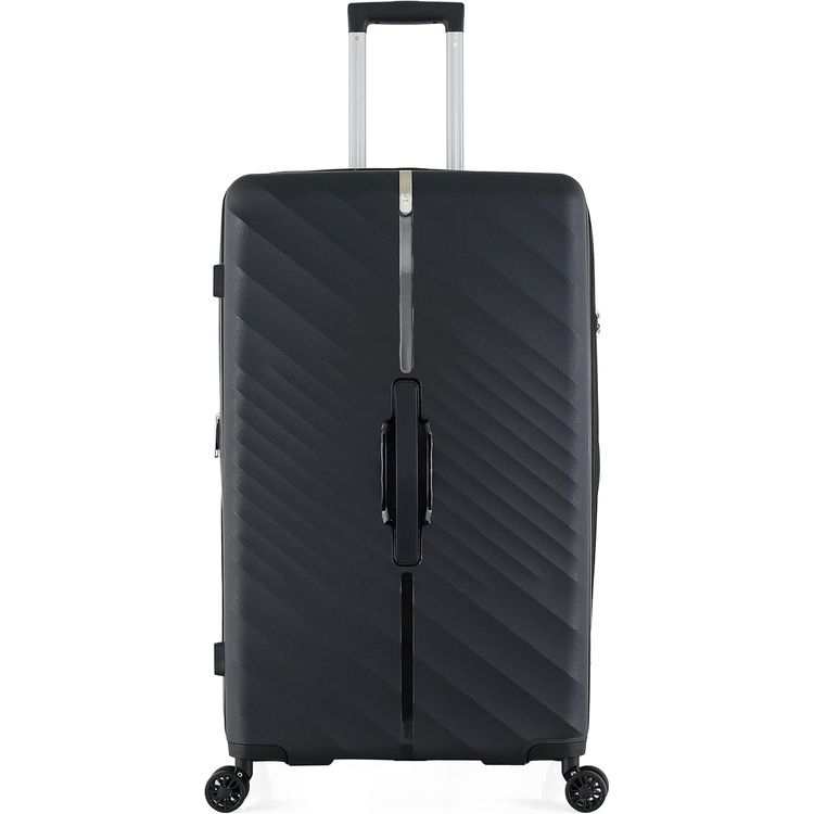H.T Luggage Bag, Hard Case Polypropylene (PP) Material - Large/Black
