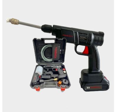 Powero + Boom محمول لغسيل السيارات - أسود