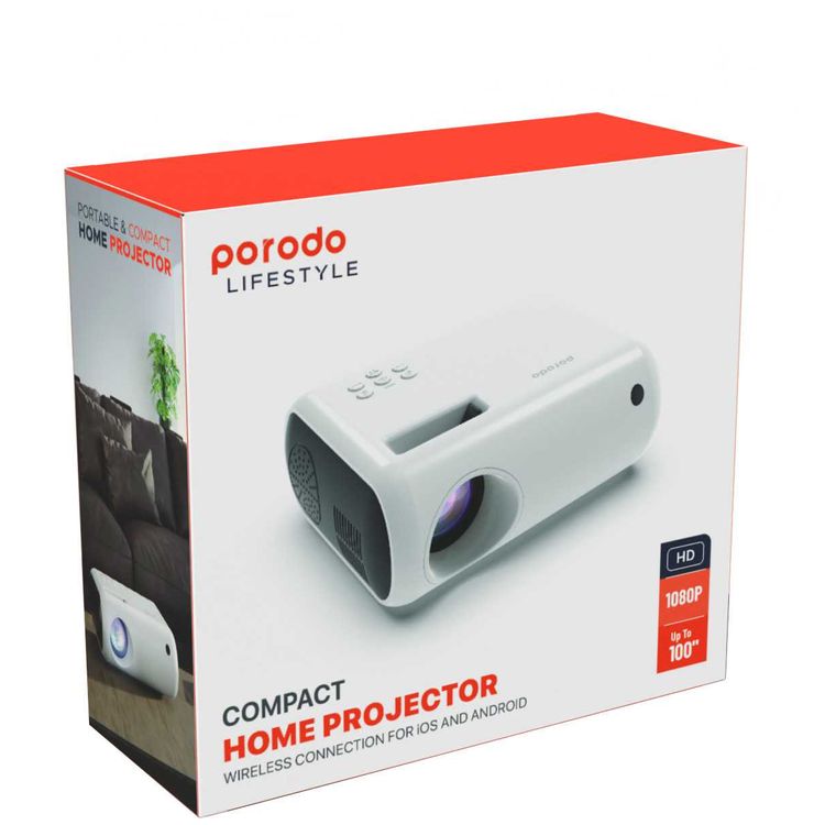 بورودو لايف ستايل جهاز عرض صغير 720p - أبيض