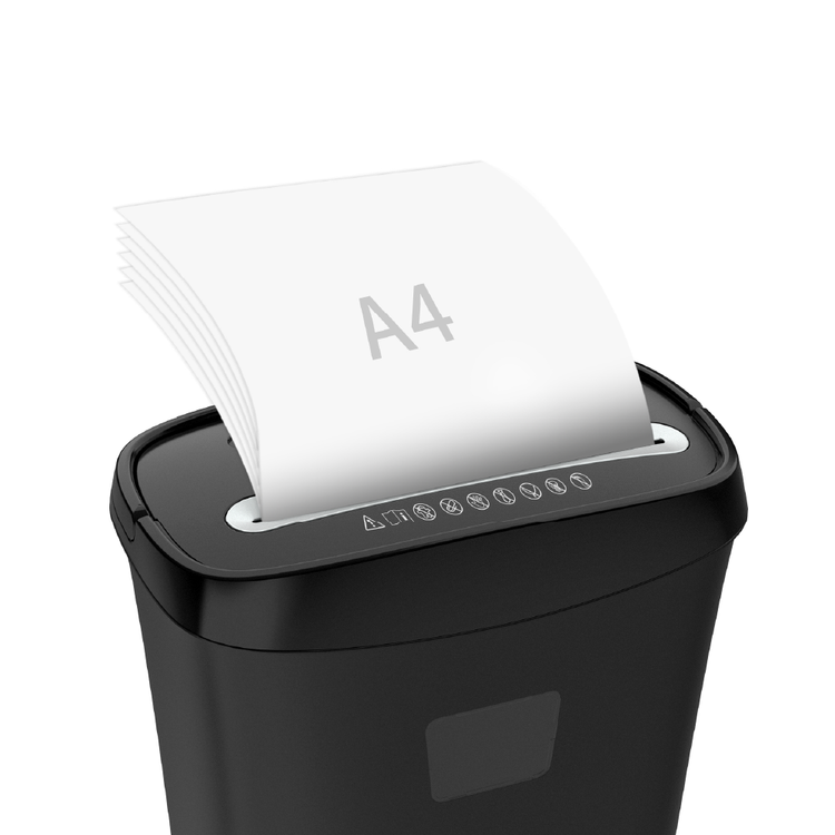  آلة تمزيق الورق الأخضر ميجا 15 لتر ، قدرة التقطيع 6 قطع من ورق نسخ A4 ، آثار التقطيع 5 × 38 مم ، آلة تقطيع الورق المتقاطعة السريعة ، آلة تقطيع ورق المستندات والملفات مناسبة للمنزل والمكتب