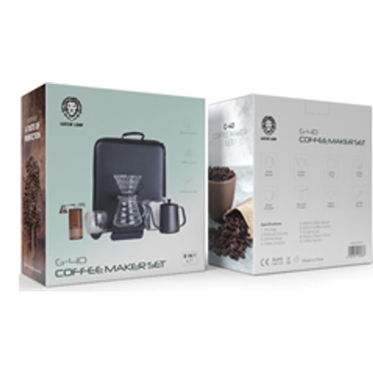 Green Lion G-40 Coffee Maker Set - Black
