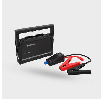 باورولوجي جامب ستارتر باور بانك ، بادئ تشغيل السيارة بقوة 1000 أمبير ، بنك طاقة 25000 مللي أمبير متعدد المنافذ ، شاحن هاتف محمول مع حماية أمان ، مصباح يدوي LED مدمج - أسود