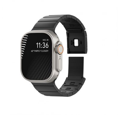 سوار فولاذي ليفيلو يونج مغناطيسي لساعة أبل 42 / 44 / 45 / 49 ملم - أسود