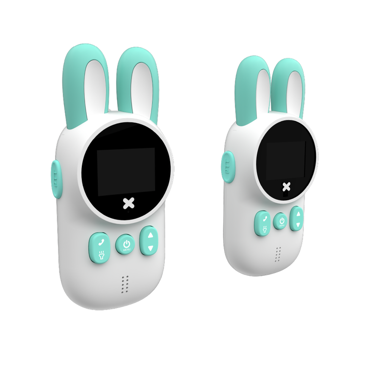 لعبة وكي توكي من بورودو للأطفال بأجهزة راديو ثنائية الاتجاه مناسبة للأنشطة الداخلية والخارجية مع مصباح يدوي - أبيض