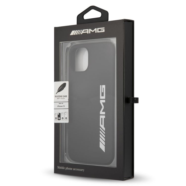CG MOBILE AMG Liquid Silicone Case with Big Logo Compatible for iPhone 13 (6.1")  Easy Access to All Ports, Shock-Absorption, Anti-Scratch, & Drop Protection