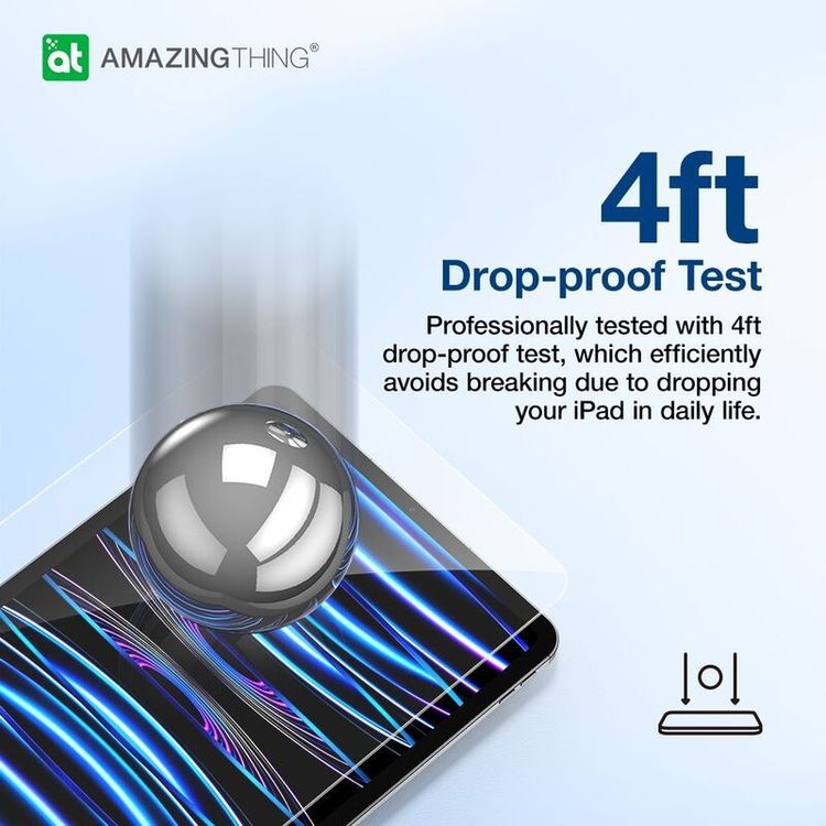 AmazingThing 2.5D Full Cover Radix Clear Glass Screen Protector - iPad 10.9-Inch