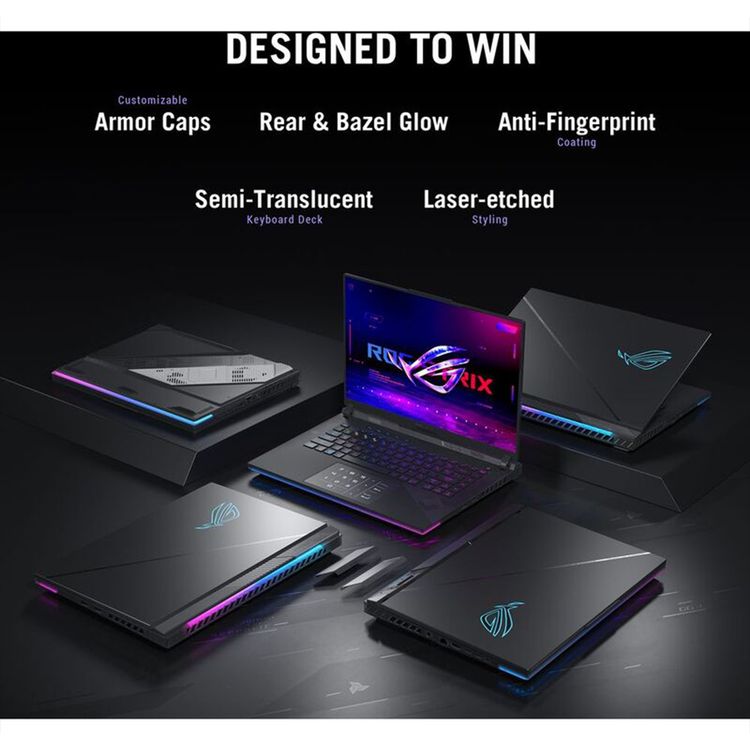 لابتوب الألعاب ASUS ROG Strix SCAR 18 / i9-14900HX / RTX 4080 / 18 بوصة - أوف بلاك 