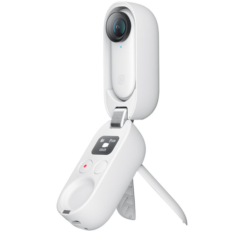 انستا 360 كاميرا جو 2 إصدار 32 جيجا ، كاميرا تايني أكشن محمولة , متينة ومقاومة للماء حتى عمق 13 قدمًا - أبيض