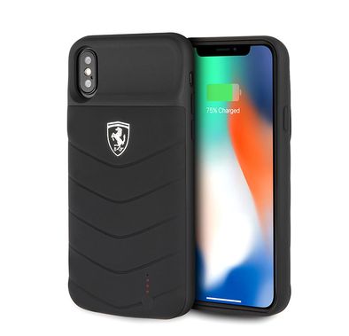 Ferrari Off Track Full Cover Power Case 4000mAh for iPhone 11 Pro Max, Officially Licensed, Shock Resistant, Scratches Resistant