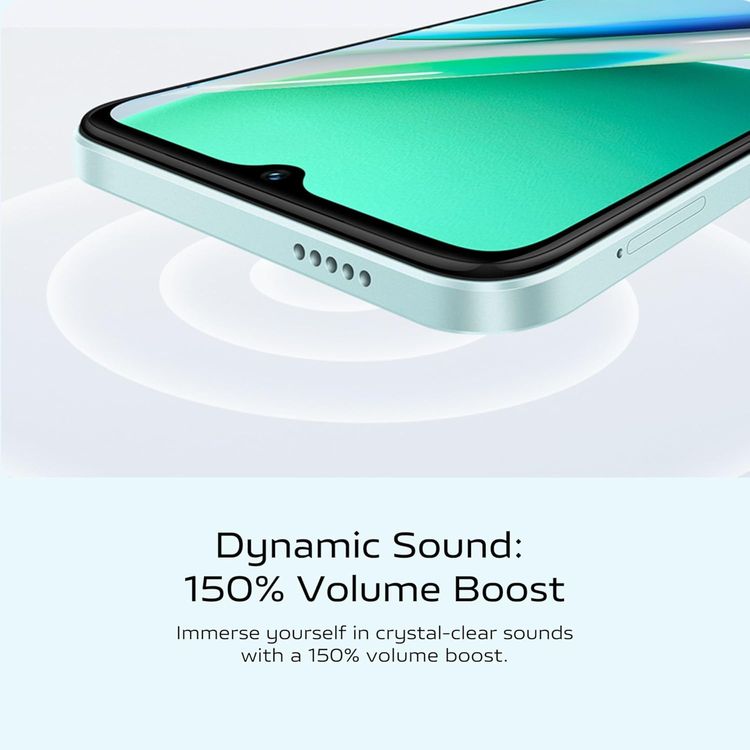 Xiaomi vivo Y18 TRA Version, 6.56", 6GB RAM, 128 Storage, 50MP, Dual SIM, Android 14, GSM, HSPA, LTE - Wave Aqua