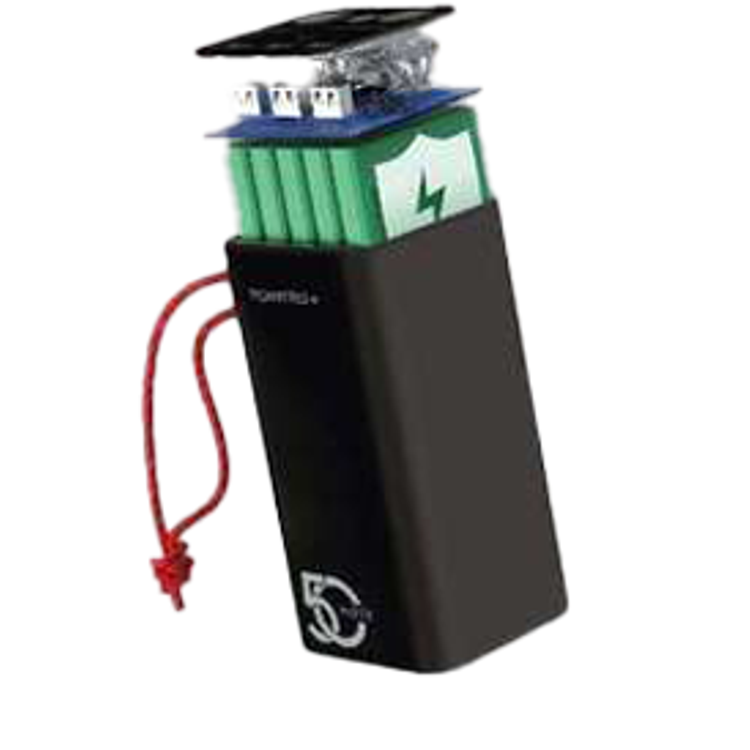 Powero+ Versatile Power Bank 50000mAh PD20W QC3.0 with LED Light Battery Level Indicator & 4 Output - Fast Charging Portable Charger Powerbank - Two Way Quick Charge - Black