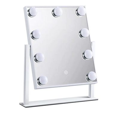 Green Lion Brightening 9 Led Makeup Mirror - White