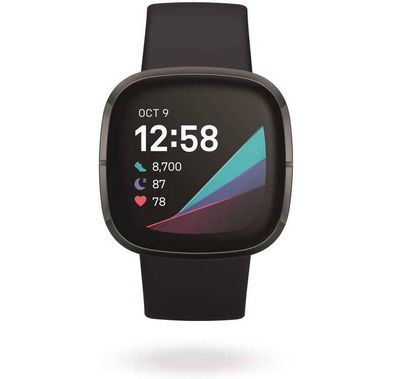 Fitbit Sense Health & Fitness Smartwatch Wristband with Built-in GPS, Tools for Heart Health, 24/7 Heart Rate, Stress Management & Skin Temperature Trends, Water Resistant
